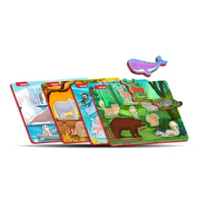 Rompecabezas educativo para niños, mundo de aprendizaje, ¿dónde está mi hogar? Premium Grade Box PUEDO EVA Rompecabezas y juegos Juguetes para bebés