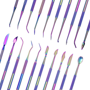 Vaslcare-Espátula para tallado dental, cuchillo de yeso, instrumento de titanio de acero inoxidable, kit de herramientas de tallado de cera para dentista - Product Image 2