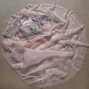 Sari bordado de varios hilos con trabajo de piedra Nueva ropa india y pakistaní - Product Image 2