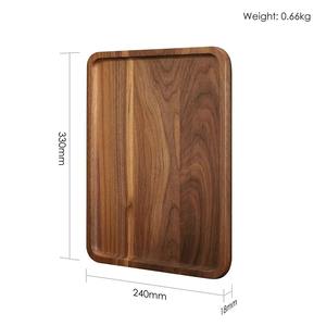 Plateau de service en bois simple pour la cuisine et la maison, idéal pour le petit-déjeuner, le café et le service quotidien - Product Image 2