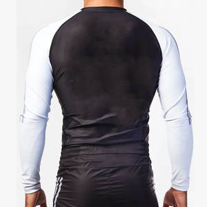 Personalizado de alta calidad BJJ Rash Guard manga larga de secado rápido 220g transpirable sublimación impresa diseño personalizado Unisex - Product Image 2