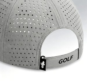 Gorra de Béisbol Gris Claro de 5 Paneles con Bolsillo para Tees de Golf, Logotipo Bordado, Cierre Magnético, Unisex, Primavera Verano, Casual, Deportiva, para Exteriores - Product Image 6