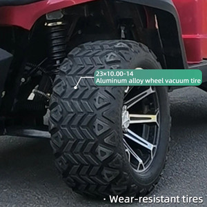 Carrito de Golf Eléctrico de 4 Ruedas y 4 Plazas con Certificación CE, Vehículo Utilitario para Adultos, Club Car ATV, Batería de Litio de 72V - Product Image 3