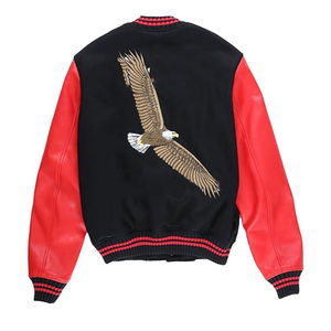 Veste de basket-ball réversible imperméable à l'eau et à l'air pour homme, doublée de tissu fin, avec des patchs brodés en chenille personnalisés - Product Image 6