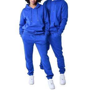 Nuevo Conjunto Deportivo de Invierno para Mujer, Ecológico, Informal, de Color Liso, 100% Algodón, con Capucha Reversible y Cintura Elástica, de 2 Piezas - Product Image 1