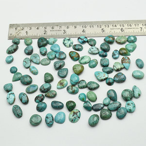 Original Tibetan Turquoise Cabochon Shape Natural Turquoise Loose Gemstone for Jewelry Making Earring Ring Pendant Wholesale Lot - Product Image 2