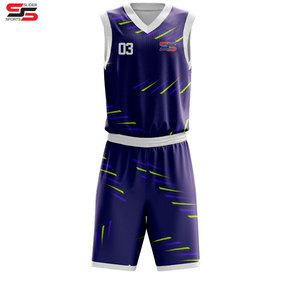 Uniformes de basket-ball personnalisés avec logo et numéro d'équipe, imprimés sur mesure, 100% polyester respirant, sans manches, vente en gros - Product Image 5
