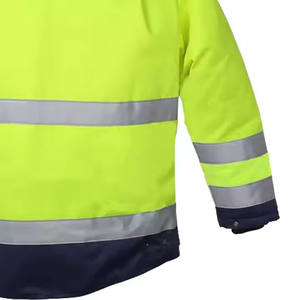 Chaqueta de Trabajo de Invierno de Alta Visibilidad, Reflectante, Transpirable, Ajustable para Hombre - Product Image 6