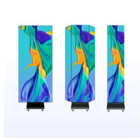 Trois affiches pliables Machine Portable debout LED affichage P2 intérieur HD écran publicitaire pour Mall Expo Store