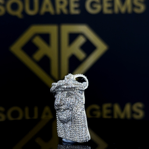 Pendentif Hip Hop en Argent 925 avec Logo Personnalisé et Lettre VVS Moissanite Diamant pour Collier - Product Image 3