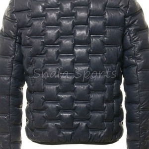 Venta al por mayor nuevos modelos de chaquetas de cuero con logotipo personalizado para los hombres Nuevo diseño Chaquetas de cuero genuino Chaqueta de cuero de invierno de alta calidad - Product Image 5