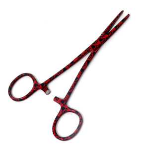 Fuente de alimentación Manual de 5,5 pulgadas, patrón de gato rojo, pinzas de bloqueo hemostáticas, instrumento curvo quirúrgico Dental para mosquitos - Product Image 5