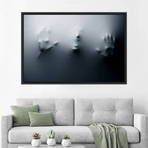 Printed <b>Canvas</b>: Modern Screaming Man Art for Office or Bedroom,1P:Black <b>Framed</b> - Product Image 1