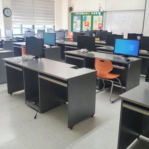 Hàn Quốc Có Thể Điều Chỉnh Chiều Cao 800Mm Bàn Máy Tính Đơn Hiện Đại Khung Thép Gỗ Nhỏ Gọn Máy Trạm Cho Nhà/Văn Phòng Trường Hội Thảo - Product Image 2