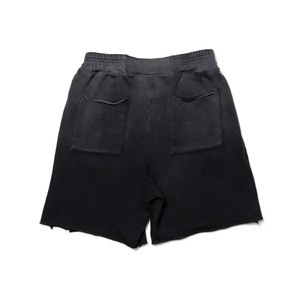 Custom Logo Quality Cotton Distressed Sweat Shorts Vintage Acid Washed Shorts For Men CustomMade Unisex shorts - Product Image 4