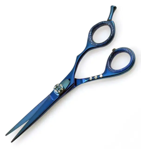 Tijeras profesionales para el cabello personalizar disponible tijeras de peluquero color negro tijeras para cortar el cabello 4cr13 - Product Image 1