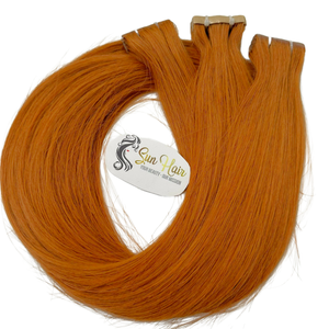 Extensiones de Cabello Humano Remy Natural Liso Naranja SDD de Alta Calidad, Estilo Cinta Delgada, con Cutícula Alineada, 100% Vietnamita Real - Product Image 2