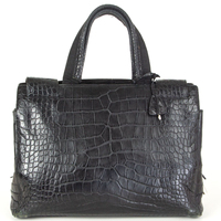 Nouveauté Sac à main pour femme en cuir véritable léger à motif alligator, réglable, avec fermeture éclair et bandoulière amovible