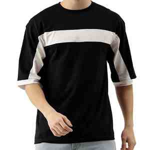 เสื้อยืดโอเวอร์ไซส์ผู้ชายทรงหลวมมีสไตล์เสื้อยืดผ้าฝ้าย100% เรียบๆออกแบบได้ตามต้องการ - Product Image 6