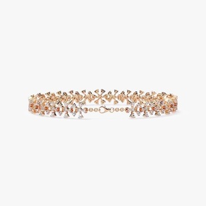 IGI Certificado de calidad superior Moissanite Tennis 925 Sterling Rose Gold 14K Pulsera Pulseras de tenis - Product Image 3