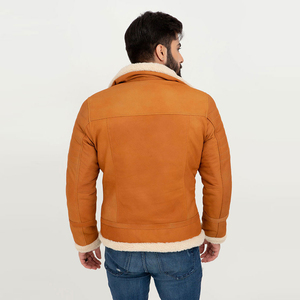 Diseño personalizado High Street Hombres Chaqueta de cuero 2025 Impermeable a prueba de viento al aire libre Heavyweight Front Logo Servicio OEM - Product Image 4