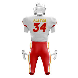 Vêtements de sport à impression personnalisée à bas quantité minimale de commande, uniformes de football américain les plus populaires à vendre à prix de gros, fabriqués au Pakistan - Product Image 3