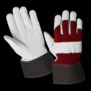 Gants de sécurité robustes en cuir de vachette grainé de qualité supérieure, confortables, pour travaux industriels, avec manchette longue - Product Image 2