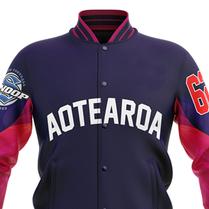 Veste universitaire de haute qualité pour hommes et femmes, unisexe, manches en cuir brodées, veste universitaire personnalisée pour hommes - Product Image 3