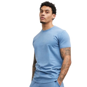 Camiseta de 100% algodón lavada con ácido personalizada para hombre, camiseta lisa en blanco con impresión y bordado personalizados - Product Image 6