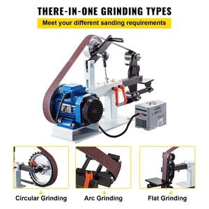 Ponceuse à bande électrique 2HP 2'' x 82'' à vitesse variable pour le travail des métaux, polisseuse 3-en-1 et 3 modes de ponçage - Product Image 6