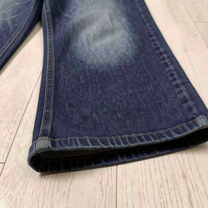 Jean en denim taille haute pour femme, coupe skinny droite, sexy, décontracté, vintage, délavé foncé, extensible, confortable, respirant, écologique - Product Image 4