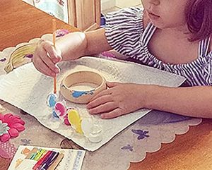 Brazalete de madera Pulseras 4 piezas 2,8 pulgadas Anillo de madera grande redondo natural sin terminar para proyecto de arte y artesanía Fabricación de joyas DIY - Product Image 4