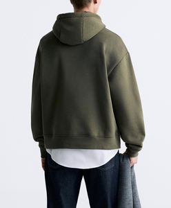 Sudadera con capucha de algodón personalizada para hombre, ropa de calle, sudadera de invierno, ajuste Regular, transpirable, antibolitas, estampado OEM - Product Image 4