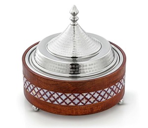 Round Stainless Steel Food Warmer Hot Pot Handmade Casserole Tabletop Wholesale and Suppliers Handmade on Hot <b>Sale</b> - Product Image 5