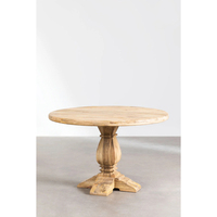 Ensemble de table à manger en bois massif, fait main, durable, 4 places, écologique, assemblé - Restaurant, hôtel, centre commercial, école, atelier, entrée