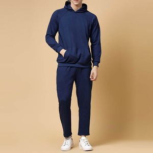 Conjunto Deportivo para Hombre, Estilo Clásico, Sudadera con Capucha y Pantalones Deportivos, Color Sólido, Talla Grande, Secado Rápido, Cómodo - Product Image 1