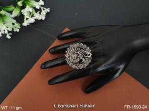 Oxidized Silver Jewelry Oxidized Silver Polish Designer Wedding Wear Beautiful Style Oxidized <b>Finger</b> <b>Rings</b> - Product Image 2