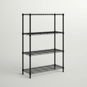 Estantería de almacenamiento de diseño único, estante de acero negro para hoteles, restaurante, cocina, sala de estar, venta al por mayor, hecho en la india, 2023 - Product Image 5