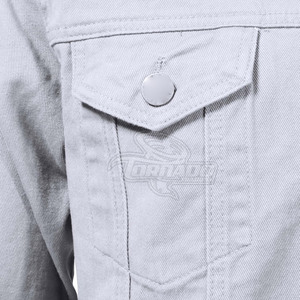 Chaqueta Vaquera de Algodón 100% para Hombre, Diseño Personalizado, Logotipo Frontal, Estilo Casual, Alta Calidad, Último Diseño, Precio Económico en Oferta - Product Image 4