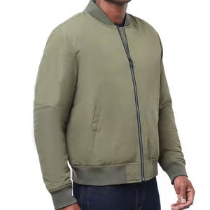 High Street Chaquetas de hombre de Pakistán Venta al por mayor Chaquetas de hombre de diseño Casual Impermeable Chaqueta de bombardero en blanco - Product Image 3