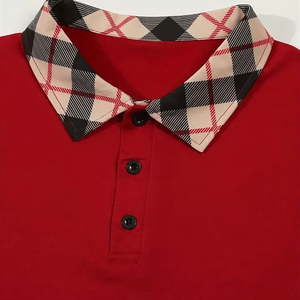 Maillot solide tendance haut de gamme pour chemise pour hommes à la mode décontracté coupe ajustée Golf à manches courtes boutonné à séchage rapide - Product Image 3