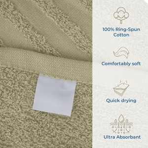 MultiTex International 100% Cotton Compressed Eco-Friendly Bath Sheet Towels Black Luxury Home Spa Hotel Use Quick-Dry - Product Image 4