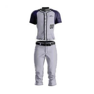 Nouvelle arrivée 100% Polyester Vêtements de sport Meilleur prix Uniforme de baseball avec des ensembles respirants grande taille - Product Image 1