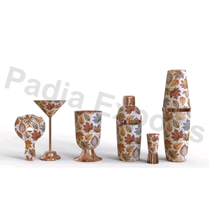 Juego de barra ecológica de acero inoxidable impreso de primera calidad con diseño clásico para bebidas - Product Image 1