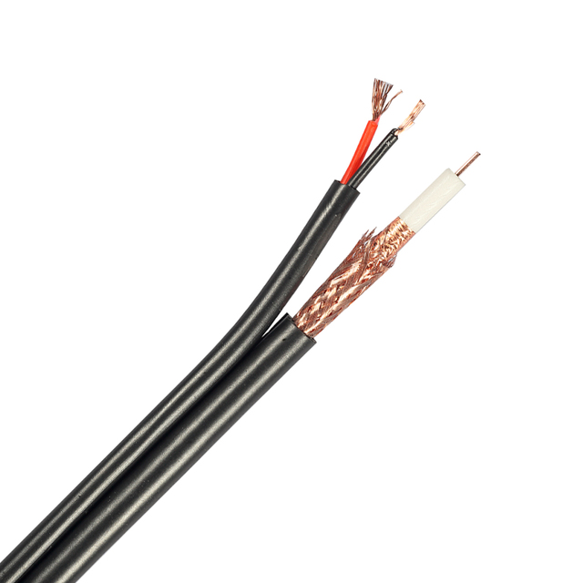 High Performance Coaxial Combination Cable for Professional Security Camera Installations with Durable Shielded Structure