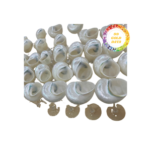 Porte-serviettes écologiques de qualité supérieure Décor fait à la main pour banquets élégants Restauration à base de coquillages naturels polis - Product Image 4