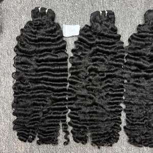 ผมทอด้วยลึกหลวมในเส้นผมมนุษย์ผม100% ผมดิบจากเวียดนาม - Product Image 3