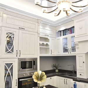 ตู้ครัวไม้จริงคุณภาพดีสไตล์ยุโรปสุดหรูแบบอเมริกัน - Product Image 2