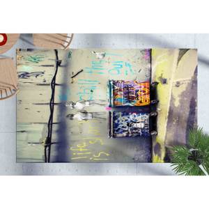 Alfombra Impresa: Graffiti de Banksy, Niño de Banksy, Patrón Decorativo, La Vida es Corta, Alfombra Delgada No Tejida - Product Image 2