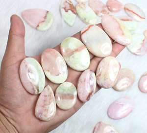 Venta al por mayor de morganita rosa para la fabricación de joyas, cabujones de morganita rosa, cabujón hecho a mano para collar colgante, piedras preciosas a granel - Product Image 4